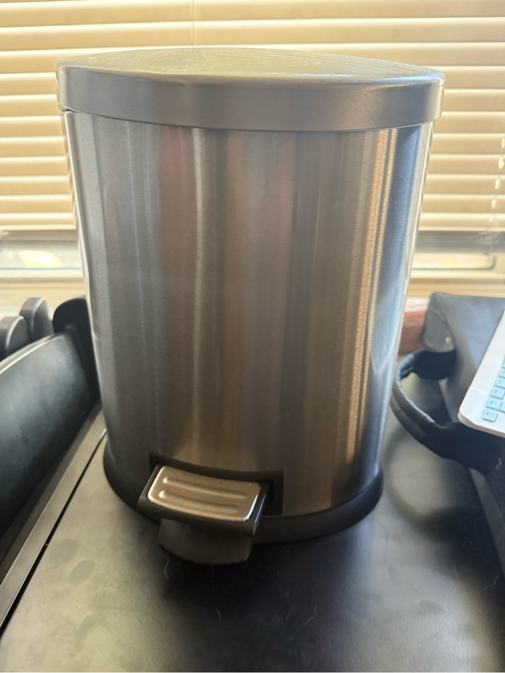 Small Stainless Steel Step Trash Can - Silver